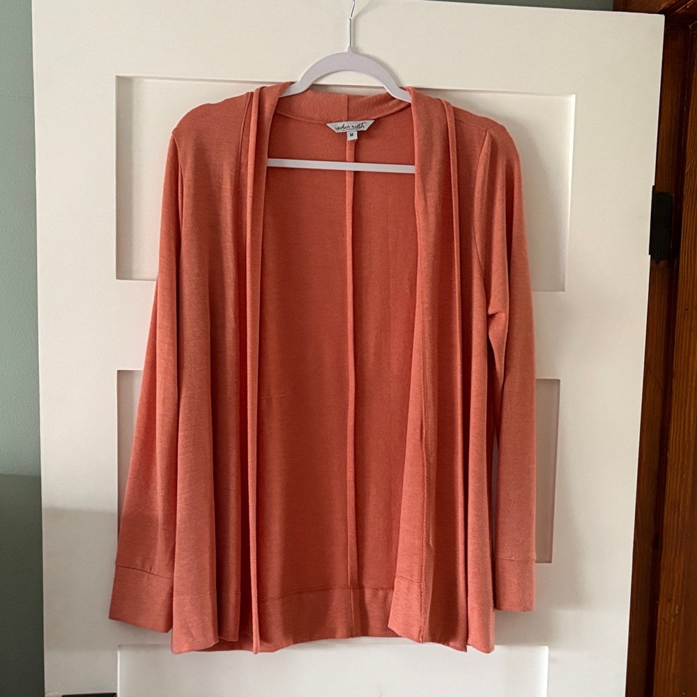 Women's Open Front Cardigan - Coral